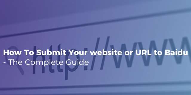 How to index website to Baidu complete Guide