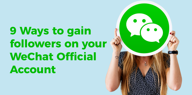 how to get followers for WeChat company page